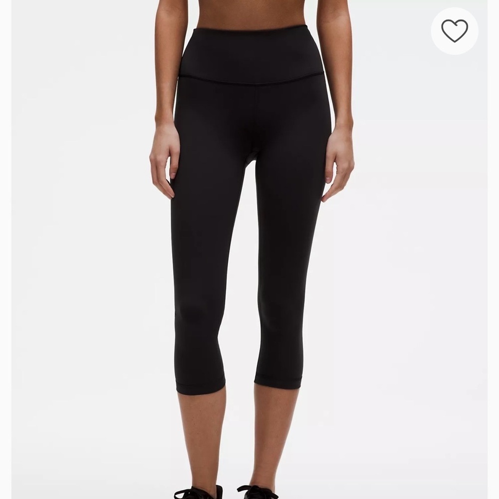 lululemon Wunder Under Train High Rise Crop 21” Leggings Black Workout 8 Women’s